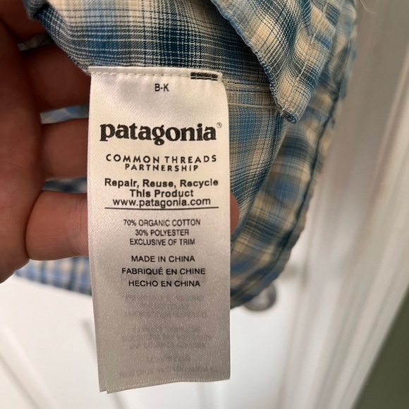 Mens Patagonia Organic Cotton Button Up Shirt Medium - Picture 8 of 9